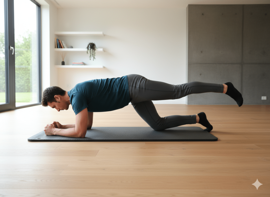 plancha con apoyo Ejercicio para la espalda